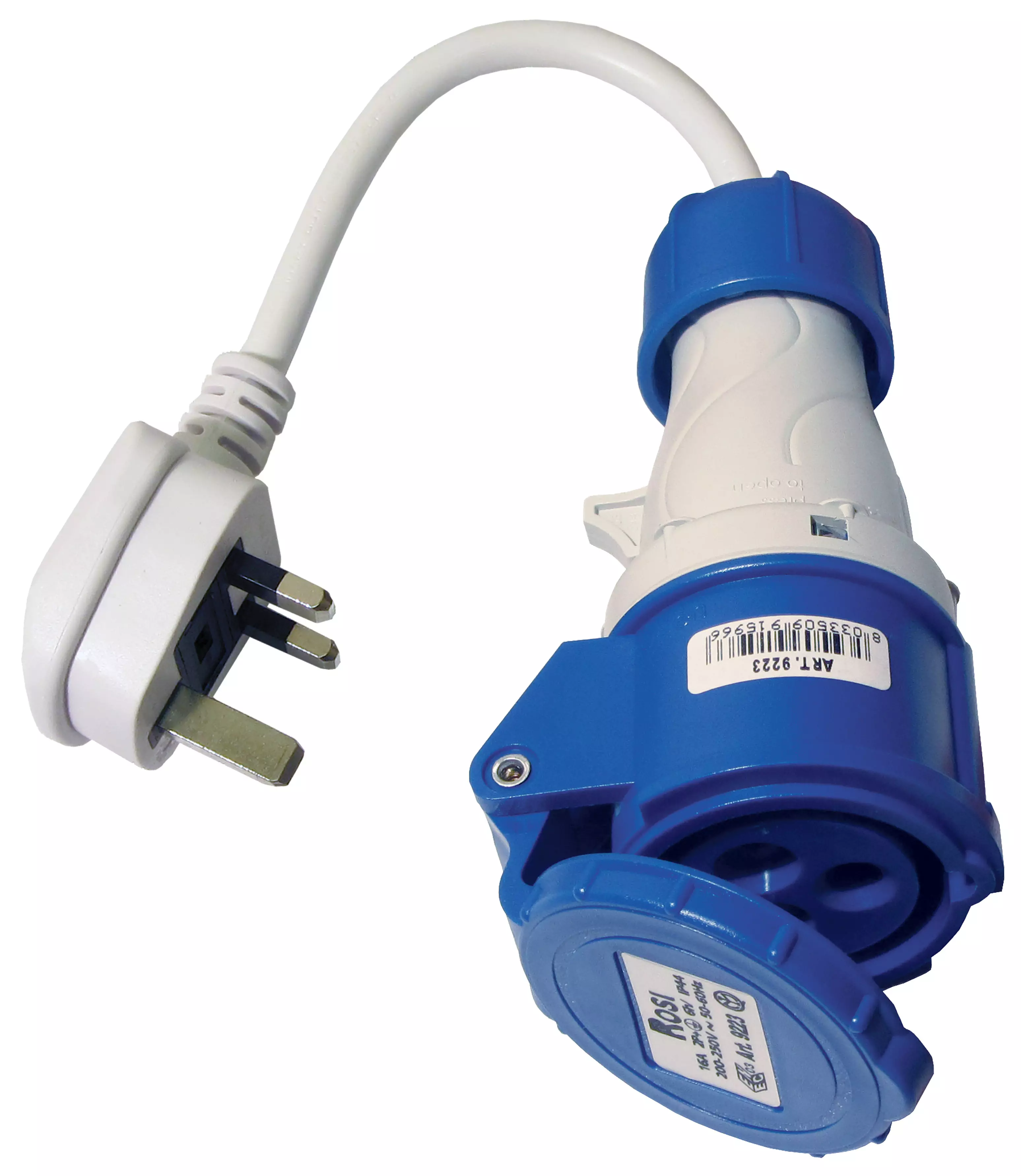 2 Way Splitter Adapter 16A.220-250V Electric Mains Hook Up Lead Caravan Camping 2 Way Splitter Adapter 16A.220-250V Electric Mains Hook Up Lead Caravan Camping